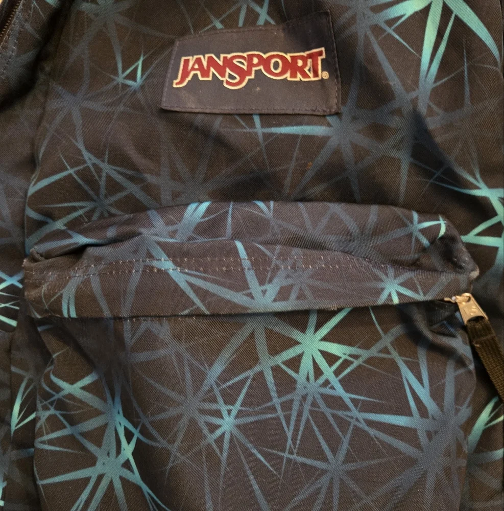 Jansport Navy and Teal Backpack